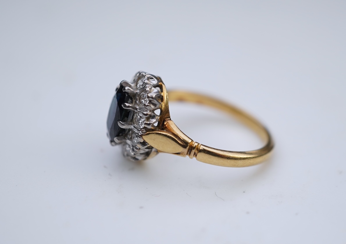A set of sapphire and diamond jewels